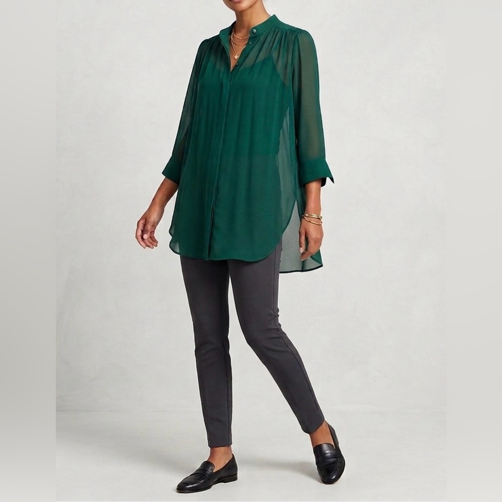 🌟Sheer Green Blouse